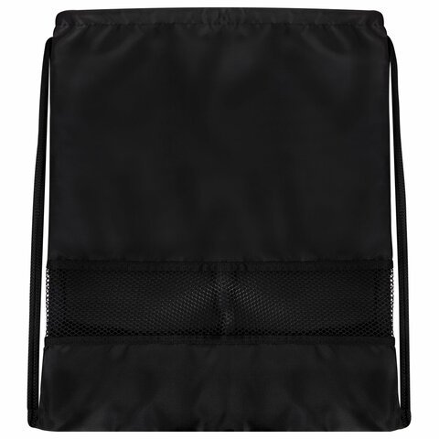 Мешок для обуви BRAUBERG БОЛЬШОЙ, с ручкой, карман на молнии, сетка для вентиляции, 49х41 см, "Electro", 271061