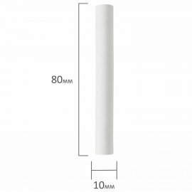 Мел белый круглый мягкий 100 штук, BRAUBERG "АКАДЕМИЯ", картонная упаковка (АЛГЕМ), 271146