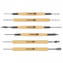 Набор инструментов для лепки и моделирования, 30 шт. в скрутке, BRAUBERG ART CLASSIC, 271176