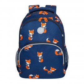Рюкзак GRIZZLY школьный, анатомическая спинка, с пеналом в комплекте, для девочек, "FOXES", 40х27х20 см, RG-260-6/1