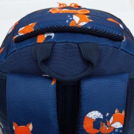 Рюкзак GRIZZLY школьный, анатомическая спинка, с пеналом в комплекте, для девочек, "FOXES", 40х27х20 см, RG-260-6/1