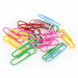 Скрепки EXTRA BRAUBERG 28 мм цветные 100 штук, 271313