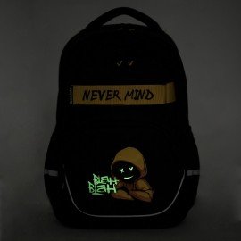 Рюкзак BRAUBERG MOTION, 2 отделения, 3 кармана, "Rebel", СВЕТЯЩИЙСЯ, 41х28х17 см, 271363