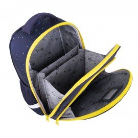 Ранец BRAUBERG KIDS STANDARD, 2 отделения, "Spaceman", СВЕТЯЩИЙСЯ, 36х28х14 см, 271384