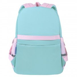 Рюкзак BRAUBERG PASTEL с термонашивками в комплекте, "Funny clouds", мятный, 40х29х14 см, 271421