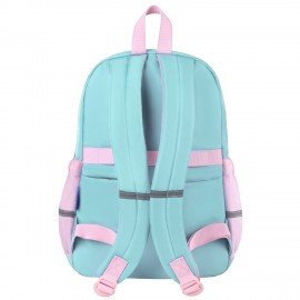 Рюкзак BRAUBERG PASTEL с термонашивками в комплекте, "Funny clouds", мятный, 40х29х14 см, 271421