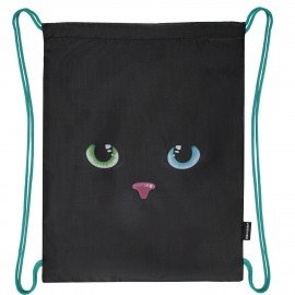 Папка на молнии с ручками А4, мешок для обуви 42х33 см, пенал 20х10 см, "Black cat" НАБОР BRAUBERG, 271434