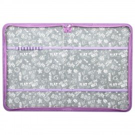 Папка на молнии BRAUBERG А4 с ручкой, с органайзером, 1 отделение, "Cheerful", 271448