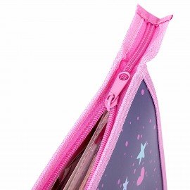 Папка для тетрадей ЮНЛАНДИЯ А4, 1 отделение, пластик, на молнии, "Little Friends", 271453