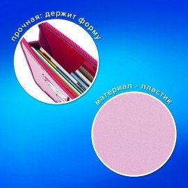 Папка на молнии с ручками ПИФАГОР А4, 1 отделение, пластик, ручки-шнурок, "Best Buds", 271469