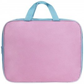 Папка на молнии с ручками STAFF EVERYDAY А4, 1 отделение, полиэстер, 80 мм, нежно-розовый, 271488