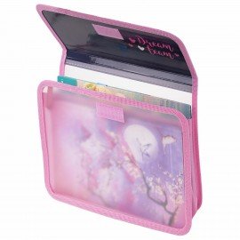 Папка для тетрадей ЮНЛАНДИЯ А5, пластик, 2 отделения, клапан на липучке, "Dream Team", 271490