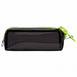 Пенал BRAUBERG с объемной "тракторной" молнией, 1 отделение, ПВХ, 22х8х6,5 см, "Neon green", 271564