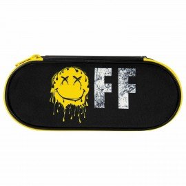 Пенал-футляр BRAUBERG, 1 отделение, органайзер, полиэстер, 22x9x5 см, "Smile OFF", 271587