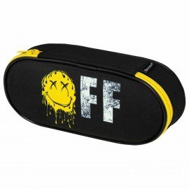 Пенал-футляр BRAUBERG, 1 отделение, органайзер, полиэстер, 22x9x5 см, "Smile OFF", 271587