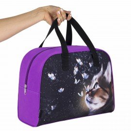 Сумка для занятий BRAUBERG с ручками, 35x25x15 см, "Dream cat", 271592