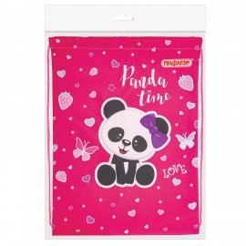 Мешок для обуви ПИФАГОР, 1 отделение, 42х34 см, "Panda time", 271601
