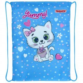 Мешок для обуви ПИФАГОР, 1 отделение, 42х34 см, "Yummy cupcake", 271603