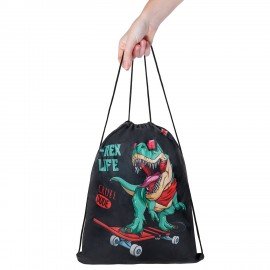 Мешок для обуви ПИФАГОР, 1 отделение, 40х32 см, "T-Rex", 271606