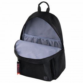 Рюкзак BRAUBERG FASHION CITY универсальный, карман-антивор, "Missing cat", черный, 44х31х16 см, 271673