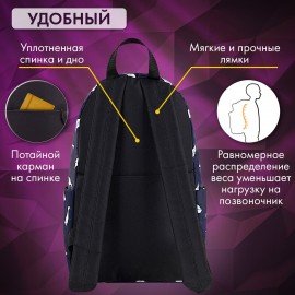 Рюкзак BRAUBERG POSITIVE универсальный, карман-антивор, "Ducks", 42х28х14 см, 271681