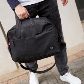 Сумка спортивная BRAUBERG MOVE, черная, 45x30x20 см, 271689