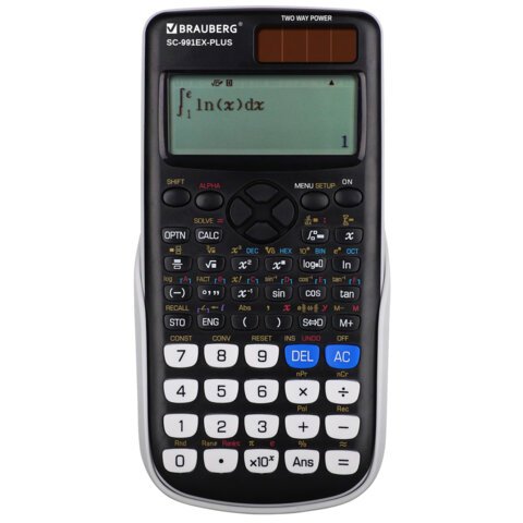 Калькулятор инженерный BRAUBERG SC-991EX-Plus (165х84мм),552 функции,10+2 разрядов, двойное питание, 271726