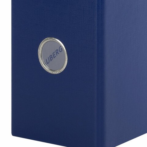 Папка-регистратор ШИРОКИЙ КОРЕШОК 90 мм с покрытием из ПВХ, синяя, BRAUBERG, 271836