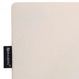 Сумка шоппер BRAUBERG, канвас, 40х35 см, бежевый, 271895