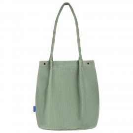 Сумка шоппер BRAUBERG MOMENTS, вельвет, 35х30 см, мятный, 271908