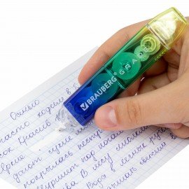 Корректирующая лента двусторонняя 5 мм x 10 м, КОМПЛЕКТ 3 штуки, BRAUBERG "Grade", блистер, 271942