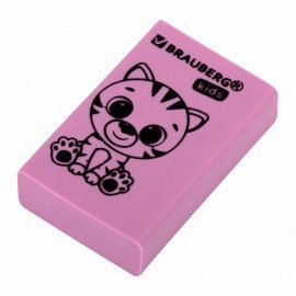 Ластик BRAUBERG KIDS "Школьный", 26х17х7 мм, прямоугольный, пастельные цвета ассорти, 271991