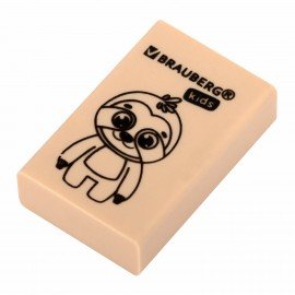Ластик BRAUBERG KIDS "Школьный", 26х17х7 мм, прямоугольный, пастельные цвета ассорти, 271991