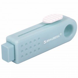 Ластики выдвижные BRAUBERG "Slider Mini", НАБОР 3 ШТУКИ, 68х12х8 мм, пастельные цвета, блистер, 271992