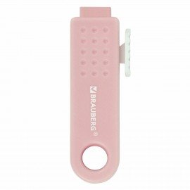 Ластики выдвижные BRAUBERG "Slider Mini", НАБОР 3 ШТУКИ, 68х12х8 мм, пастельные цвета, блистер, 271992