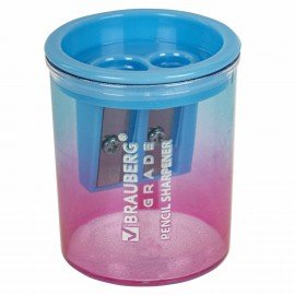 Точилка для классических и утолщенных карандашей BRAUBERG "Grade", НАБОР 3 штуки, 271999