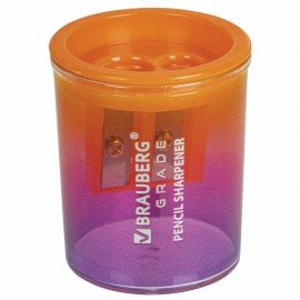 Точилка для классических и утолщенных карандашей BRAUBERG "Grade", НАБОР 3 штуки, 271999