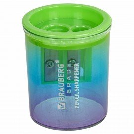 Точилка для классических и утолщенных карандашей BRAUBERG "Grade", НАБОР 3 штуки, 271999