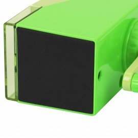 Точилка механическая ЮНЛАНДИЯ "Cosmos", для чернографитных и цветных карандашей, корпус зелёный, 272000