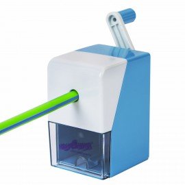 Точилка механическая ЮНЛАНДИЯ "Cats", для чернографитных и цветных карандашей, корпус голубой, 272001