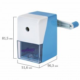 Точилка механическая ЮНЛАНДИЯ "Cats", для чернографитных и цветных карандашей, корпус голубой, 272001