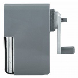 Точилка механическая BRAUBERG CLASSIC, для чернографитных и цветных карандашей, корпус светло-серый, 272002