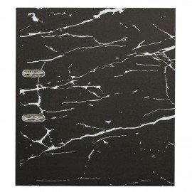 Папка-регистратор STAFF "Profit" с мраморным покрытием, 75 мм, черная, СЪЕМНЫЙ МЕХАНИЗМ, 272007