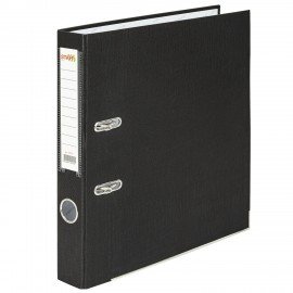 Папка-регистратор STAFF "Profit" с покрытием из ПВХ, 50 мм, с уголком, черная, СЪЕМНЫЙ МЕХАНИЗМ, 272011