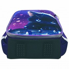 Ранец BRAUBERG PREMIUM, 2 отделения, с брелоком, "Anime cat", 38х29х16 см, 272017