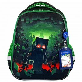 Ранец BRAUBERG FIT, 2 отделения, "Night warrior", 38х27х14 см, 272023