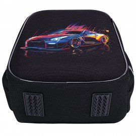 Ранец BRAUBERG LIGHT, 1 отделение, с брелоком, "Neon drift", 36х26х13 см, 272027