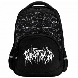 Рюкзак BRAUBERG SOFT, 2 отделения, 3 кармана, "Lettering", СВЕТЯЩИЙСЯ, 40х31х15 см, 272034