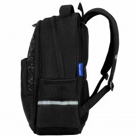 Рюкзак BRAUBERG SOFT, 2 отделения, 3 кармана, "Lettering", СВЕТЯЩИЙСЯ, 40х31х15 см, 272034