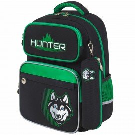 Рюкзак ЮНЛАНДИЯ COMPLETE, с пеналом в комплекте, эрго-спинка, "Hunter", 42х29х14 см, 272054